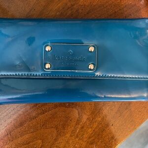 Kate Spade wallet  blue patent leather